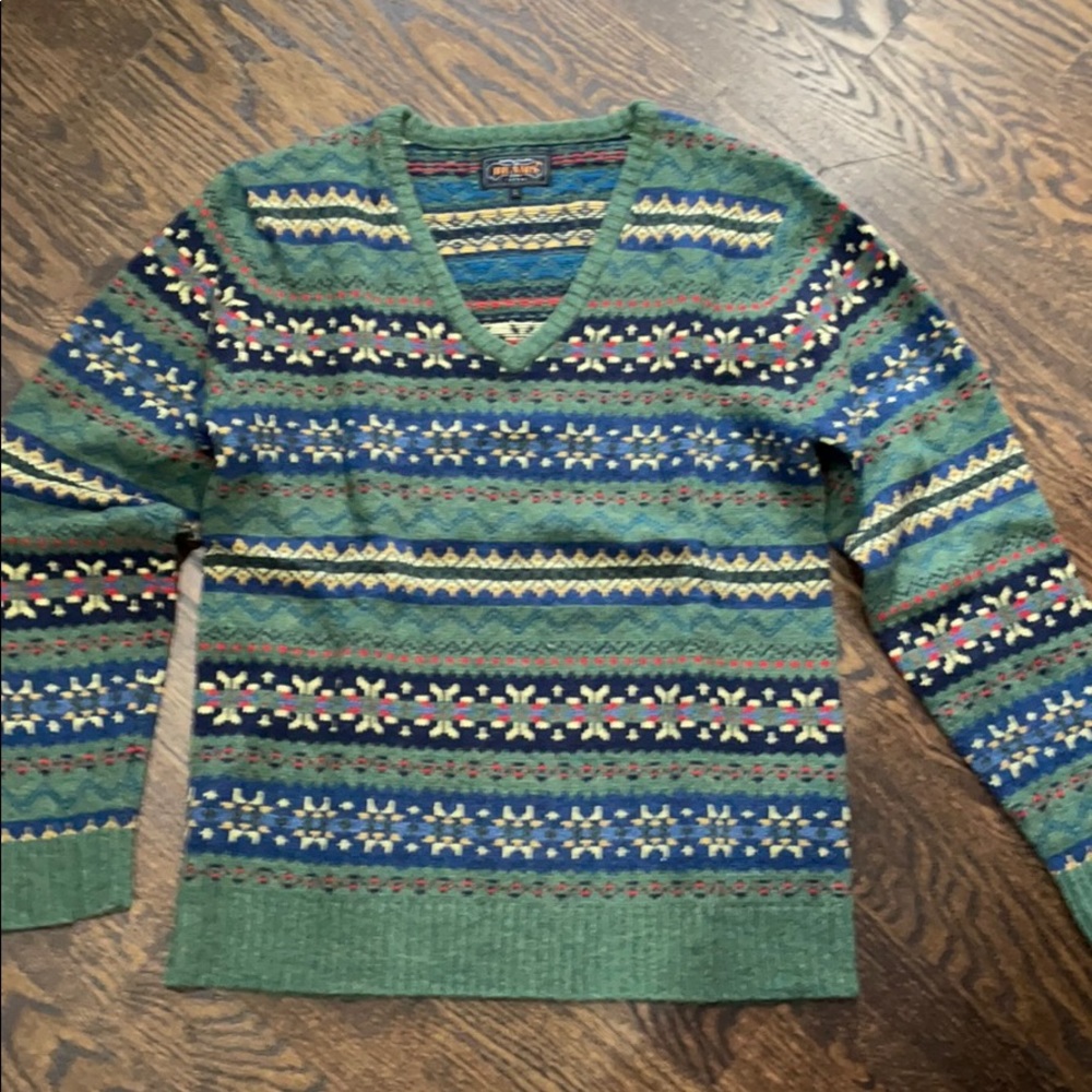 BEAMS Japan wool fair isle sweater